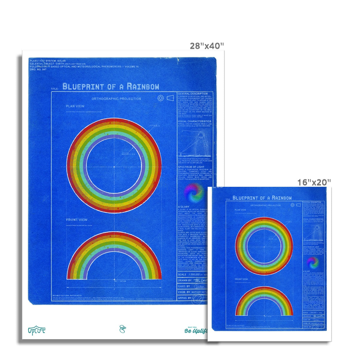 Blueprint of a Rainbow - Fine Art Print